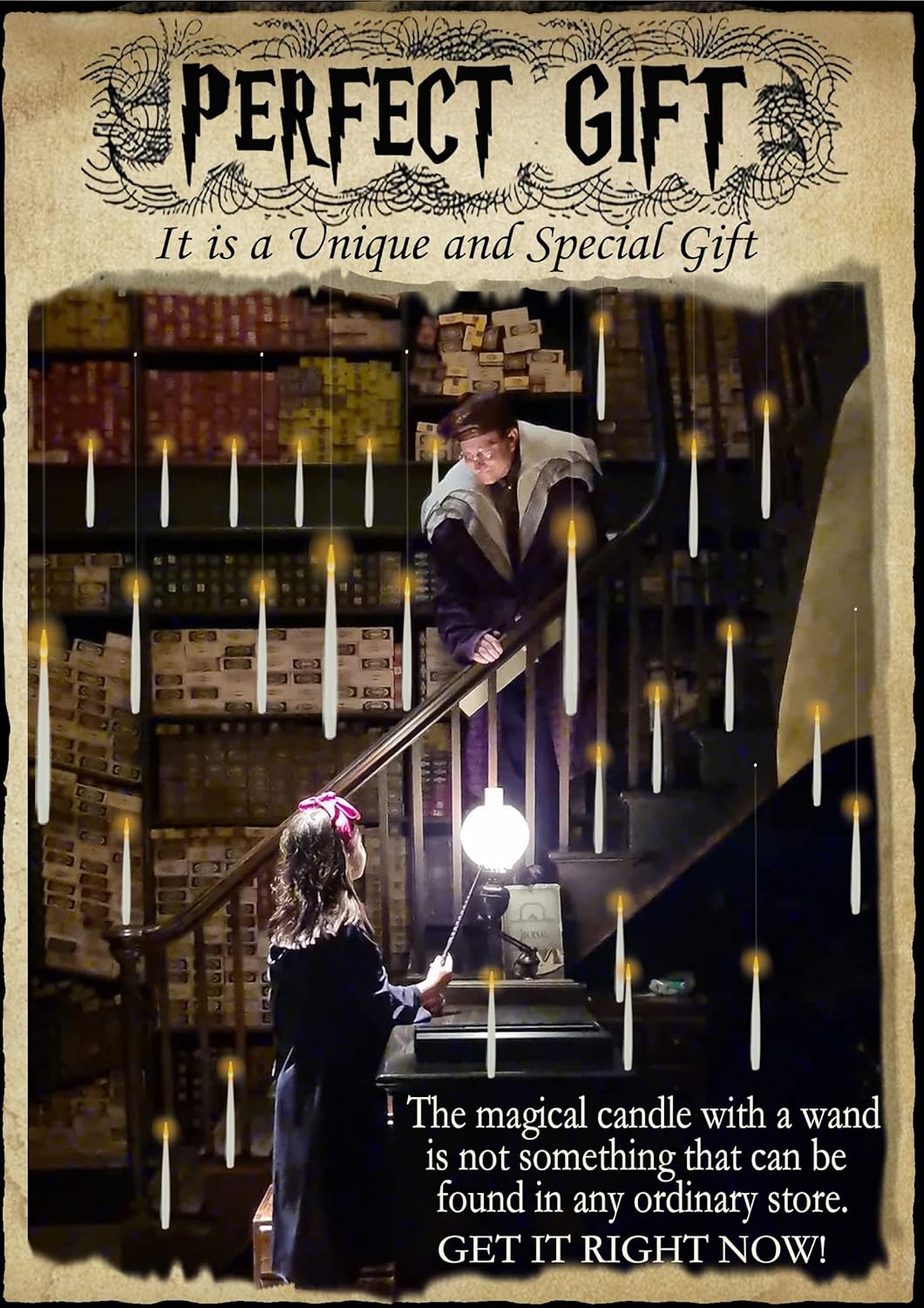 👻👻 Enchant Your Halloween 🎃🎃 Flameless Candles with Magic Wand Remote for Christmas Halloween Decorations
